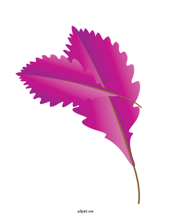 Free Nature Leaf Petal Purple For Autumn Clipart Transparent Background