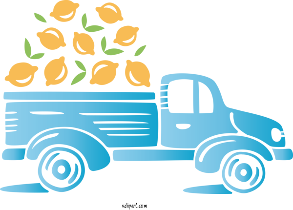 Free Transportation Cartoon Design Yellow For Truck Clipart Transparent Background