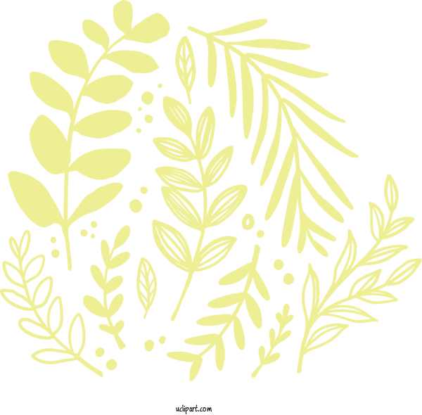 Free Nature Plant Stem Leaf Line Art For Leaf Clipart Transparent Background