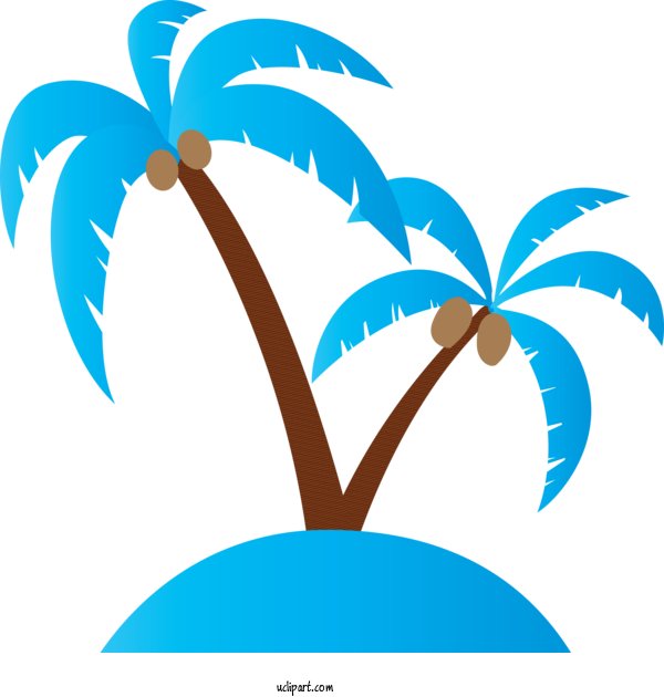 Free Nature Palm Trees Design Coconut For Tree Clipart Transparent Background