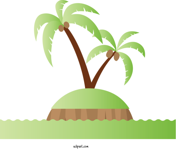 Free Nature Coconut No Adobe Illustrator For Tree Clipart Transparent Background