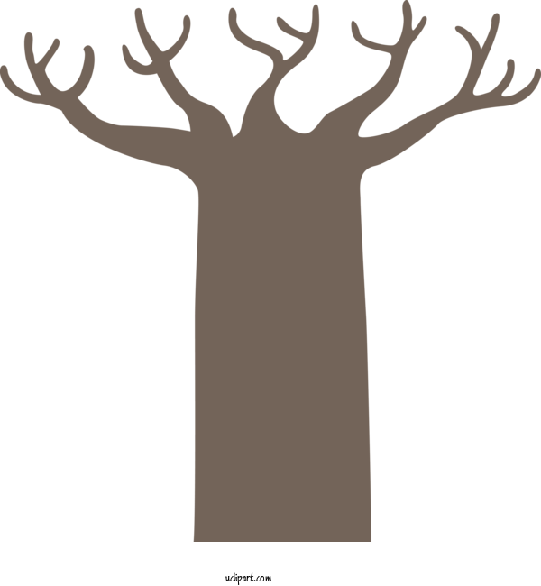 Free Nature Drawing Deciduous Wall Decal For Tree Clipart Transparent Background