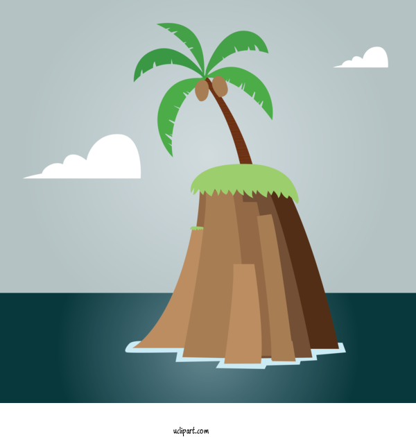 Free Nature Coconut Tree Coconut Milk For Tree Clipart Transparent Background