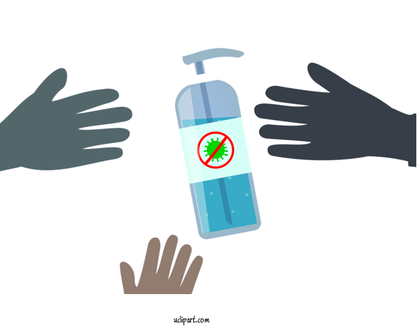 Free Medical Hand Sanitizer Disinfection Antiseptic For Coronavirus Clipart Transparent Background