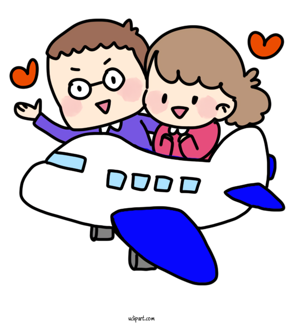 Free Life Cartoon Honeymoon Hitchhiking For Daily Necessaries Clipart Transparent Background