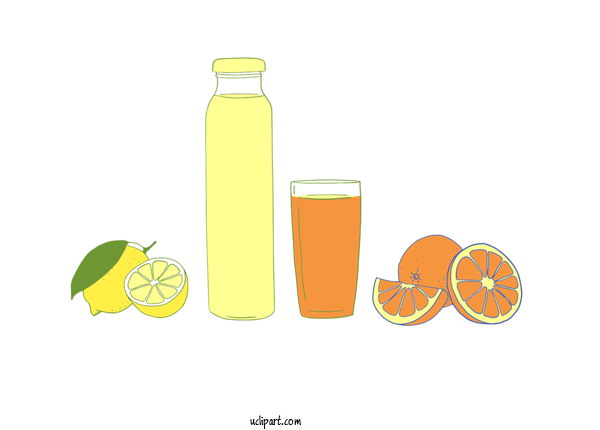 Free Life Juice Lemon Orange Juice For Daily Necessaries Clipart Transparent Background