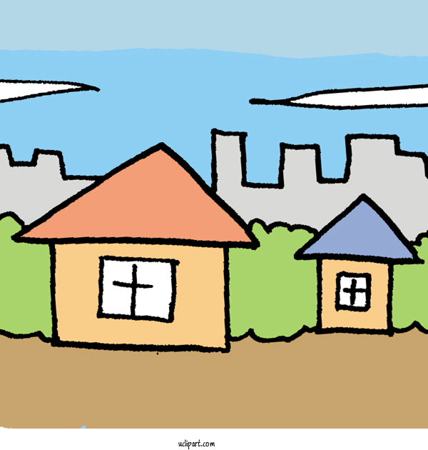 Free Life Residential Area Angle Cartoon For Environment Clipart Transparent Background