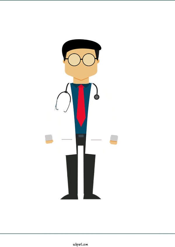 Free Occupations Cartoon Glasses Gentleman For Doctor Clipart Transparent Background