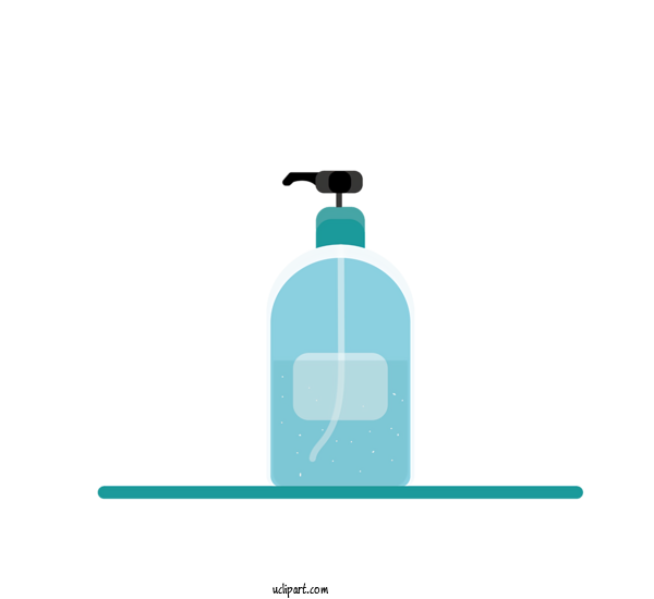 Free Medical Bottle Water Font For Coronavirus Clipart Transparent Background