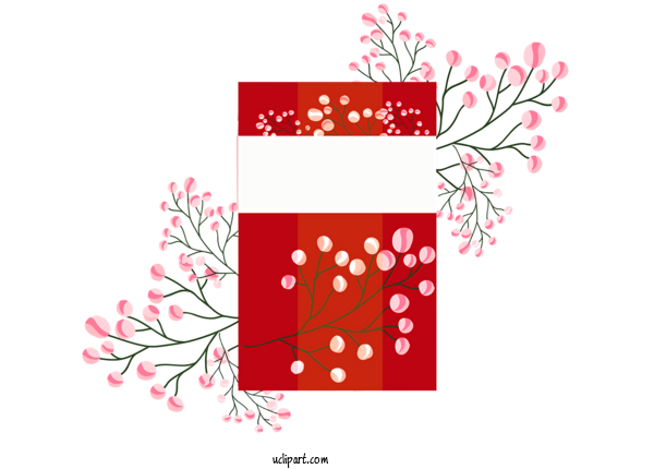 Free Nature Floral Design Greeting Card Pattern For Leaf Clipart Transparent Background