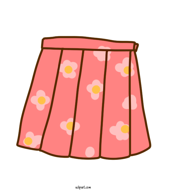 Free Life 英語屋  Skirt For Daily Necessaries Clipart Transparent Background