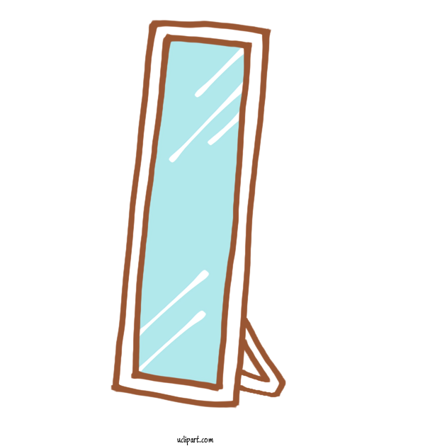 Free Life Mirror Teal Angle For Daily Necessaries Clipart Transparent Background