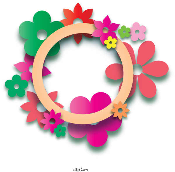 Free Nature Circle Cartoon Shape For Spring Clipart Transparent Background