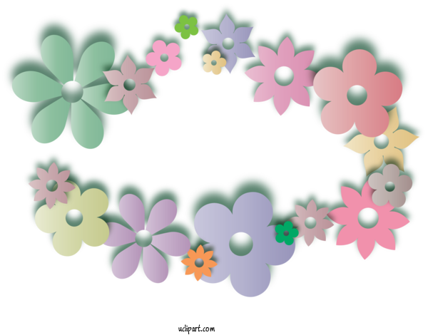 Free Nature Floral Design Circle Pattern For Spring Clipart Transparent Background