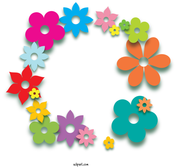 Free Nature Floral Design Pattern Line For Spring Clipart Transparent Background