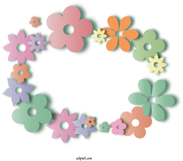 Free Nature Floral Design Circle Pattern For Spring Clipart Transparent Background