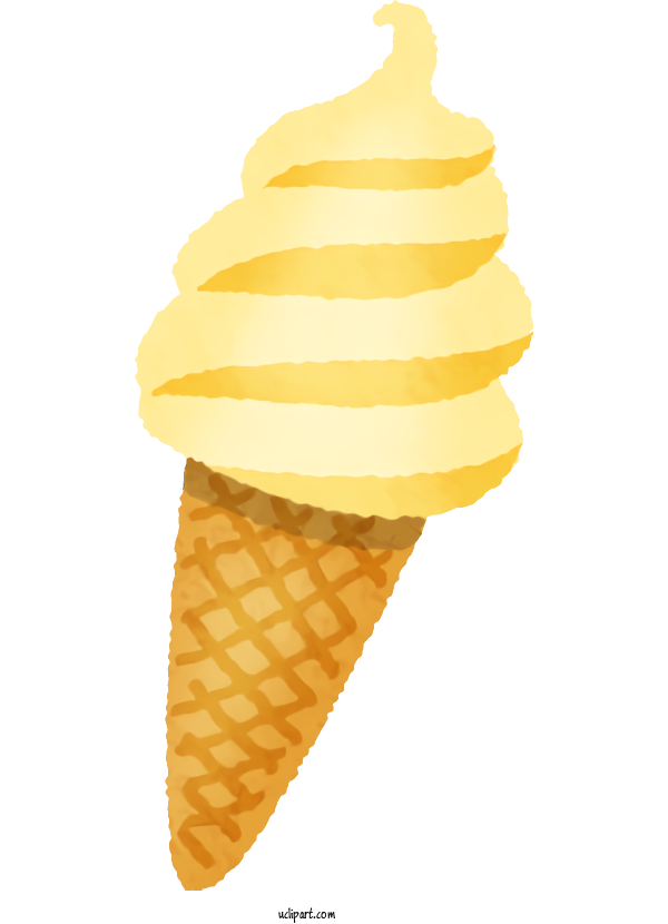 Free Nature Ice Cream Ice Cream Cone Wafer For Summer Clipart Transparent Background