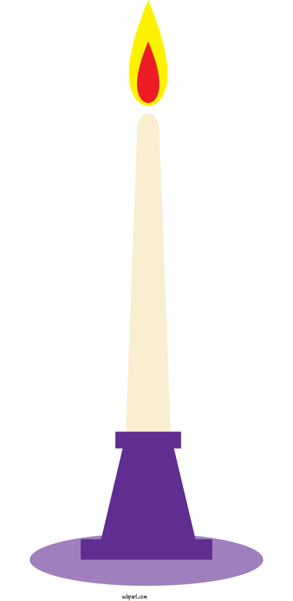 Free Religion Purple Cone Design For Pelita Clipart Transparent Background