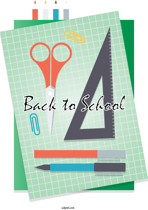 Free School Paper Line Angle For Back To School Clipart Transparent Background