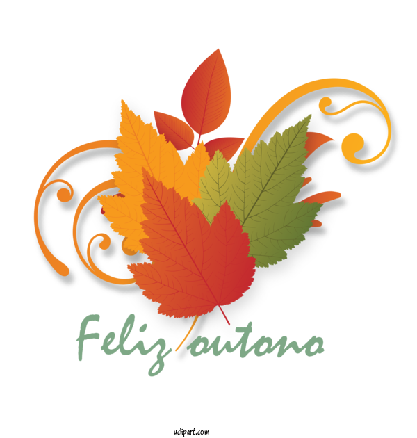 Free Nature Maple Leaf Logo Font For Autumn Clipart Transparent Background