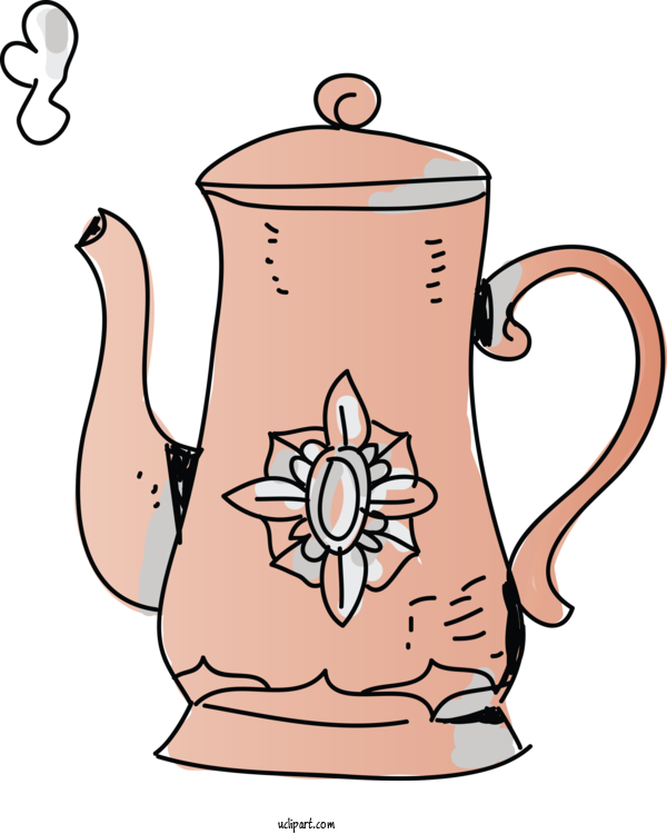 Free Life Kettle Mug Teapot For Kitchen Clipart Transparent Background