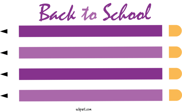 Free School Angle Line Font For Back To School Clipart Transparent Background