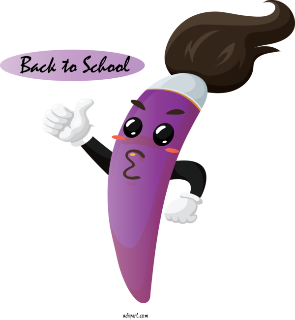 Free School Coloring Book Cartoon Character For Back To School Clipart Transparent Background