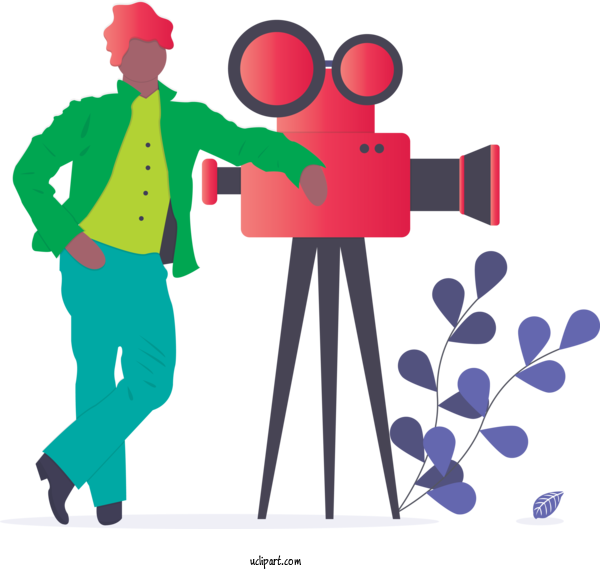 Free Occupations YouTube Broadcasting For Videographer Clipart Transparent Background