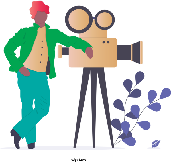 Free Occupations YouTube Broadcasting For Videographer Clipart Transparent Background