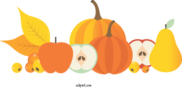 Free Nature	 Thanksgiving Pumpkin Holiday For Autumn Clipart Transparent Background