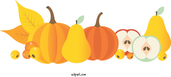 Free Nature	 Pumpkin Calabaza Squash For Autumn Clipart Transparent Background