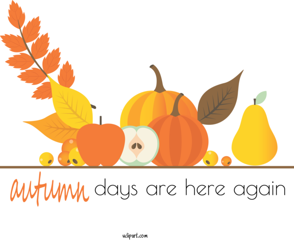 Free Nature	 Pumpkin Thanksgiving Holiday For Autumn Clipart Transparent Background