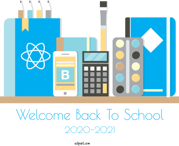 Free School Design Logo Poster For Back To School Clipart Transparent Background