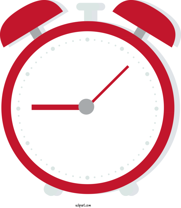 Free School Alarm Clock Circle Clock For School Supplies Clipart Transparent Background