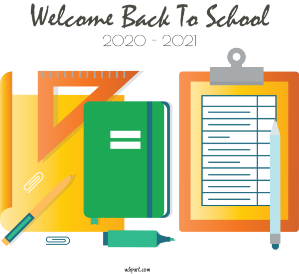 Free School High Borrans Paper School For Back To School Clipart Transparent Background