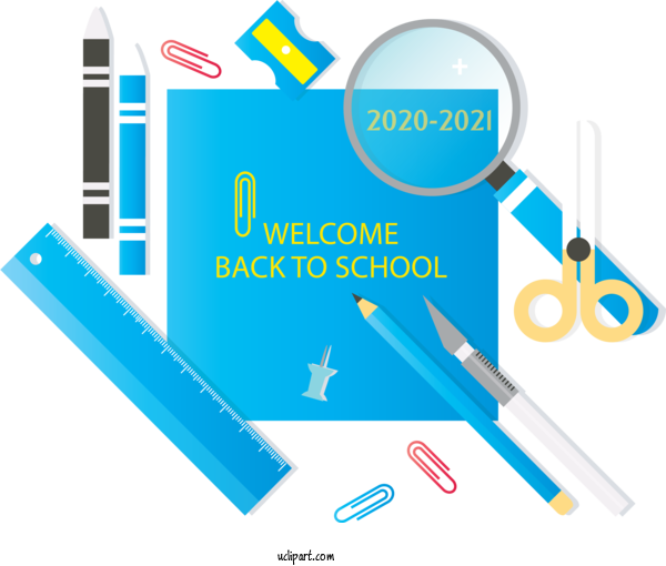Free School School Cartoon Logo For Back To School Clipart Transparent Background