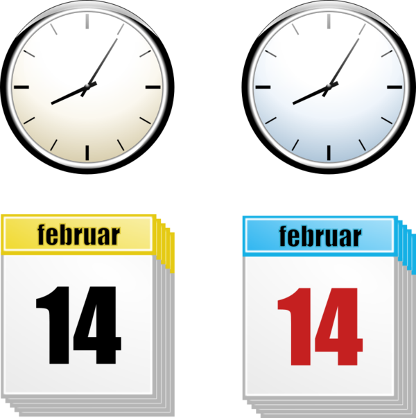 Free Calendar Clock Technology Home Accessories Clipart Clipart Transparent Background