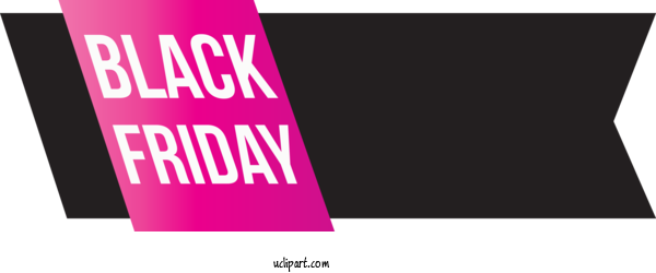 Free Holidays Logo Font Design For Black Friday Clipart Transparent Background