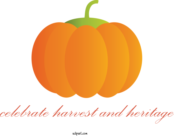 Free Nature Jack O' Lantern Vegetarian Cuisine Pumpkin For Autumn Clipart Transparent Background