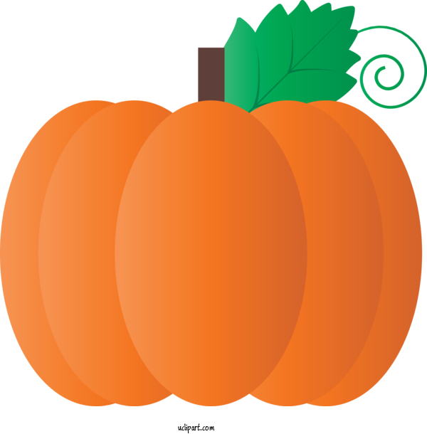 Free Nature Pumpkin Calabaza Mandarin Orange For Autumn Clipart Transparent Background