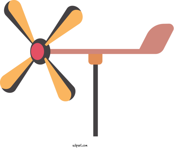 Free Weather Propeller Angle Line For Wind Clipart Transparent Background
