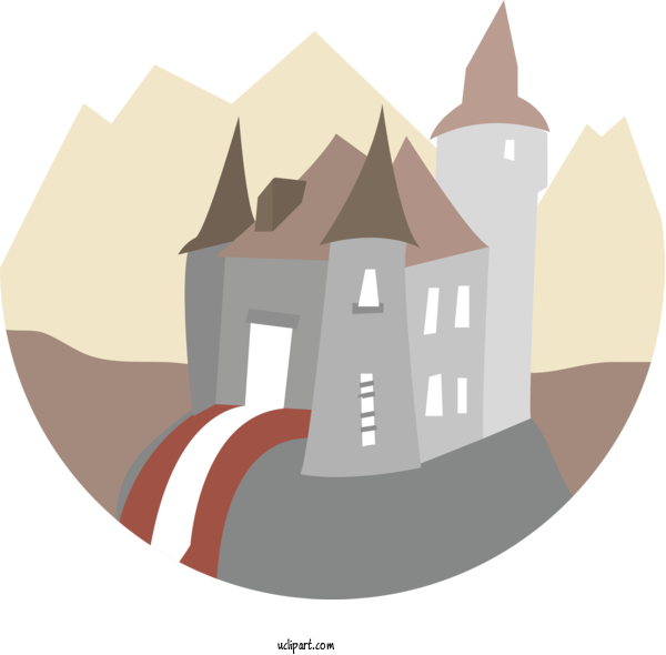Free Buildings Logo Design Castle For House Clipart Transparent Background