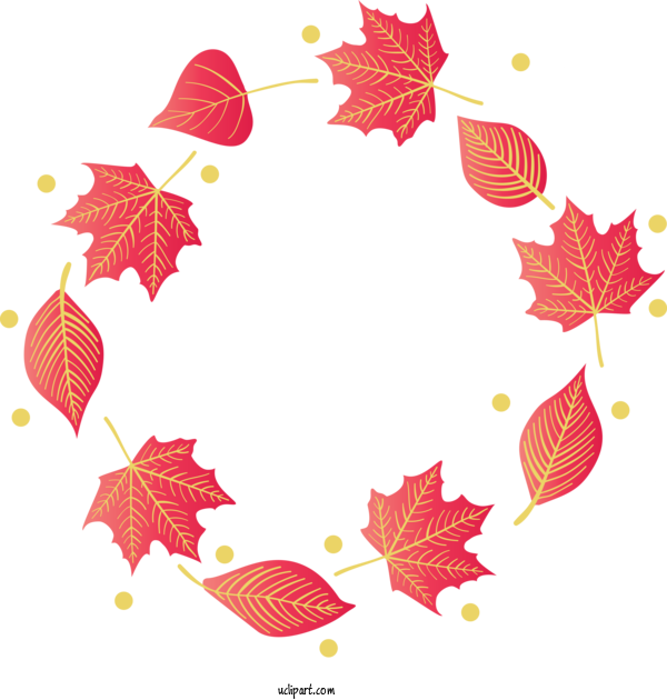 Free Nature Leaf Floral Design Pattern For Autumn Clipart Transparent Background