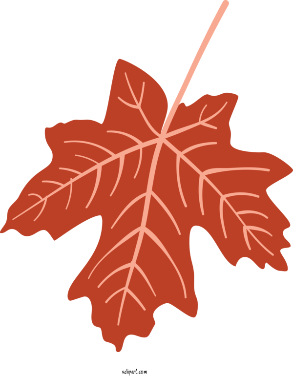 Free Nature Maple Leaf Leaf Line For Autumn Clipart Transparent Background