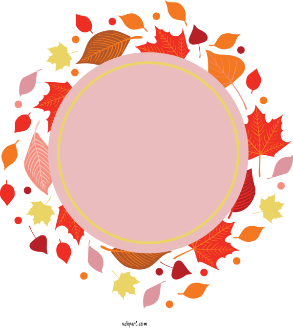 Free Nature Circle Meter Pattern For Autumn Clipart Transparent Background