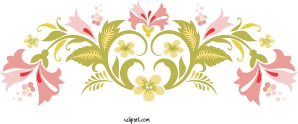 Free Flowers Floral Design Ornament Design For Flower Clipart Clipart Transparent Background