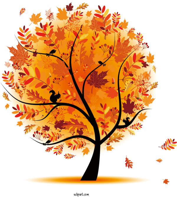 Free Nature Autumn Cartoon Tree For Tree Clipart Transparent Background