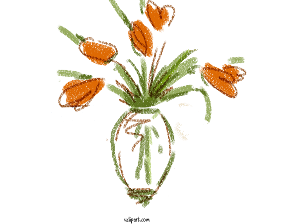 Free Flowers	 Flower Tulip モノクロの花 For Flower Clipart Clipart Transparent Background