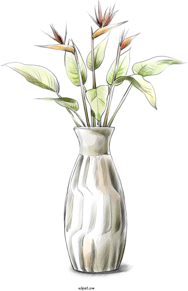 Free Flowers	 Painting Floral Design Vase For Flower Clipart Clipart Transparent Background