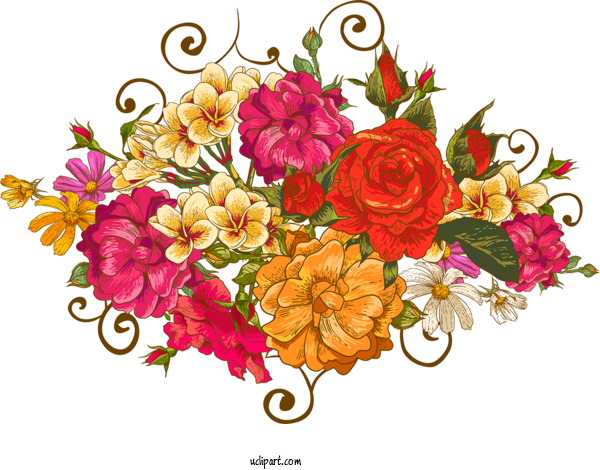 Free Flowers Floral Design Flower Ornament For Flower Clipart Clipart Transparent Background
